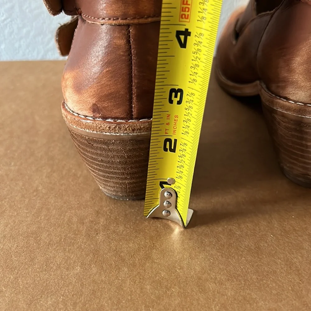 Latigo distressed Potion Anthropologie leather strapped bootie size 7.5 - Picture 5 of 11